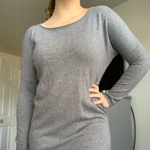 Grey long sleeve dress